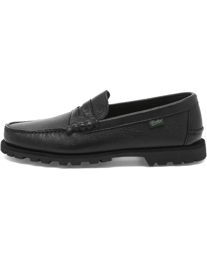 Paraboot textured leather loafers - NOIR Noir
