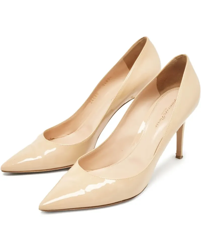 Gianvito Rossi Pre-owned Pumps in Lackoptik 115mm - Nude Nude