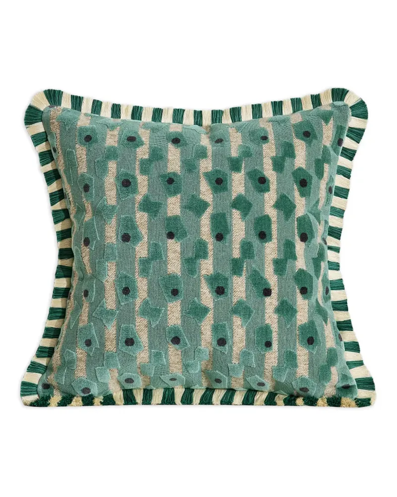 Soho Home Eckiges Jeremiah Kissen - Grün Grün