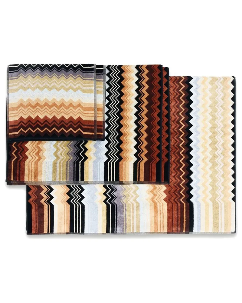 Missoni Home Giacomo Set aus fünf Handtüchern - Schwarz Schwarz