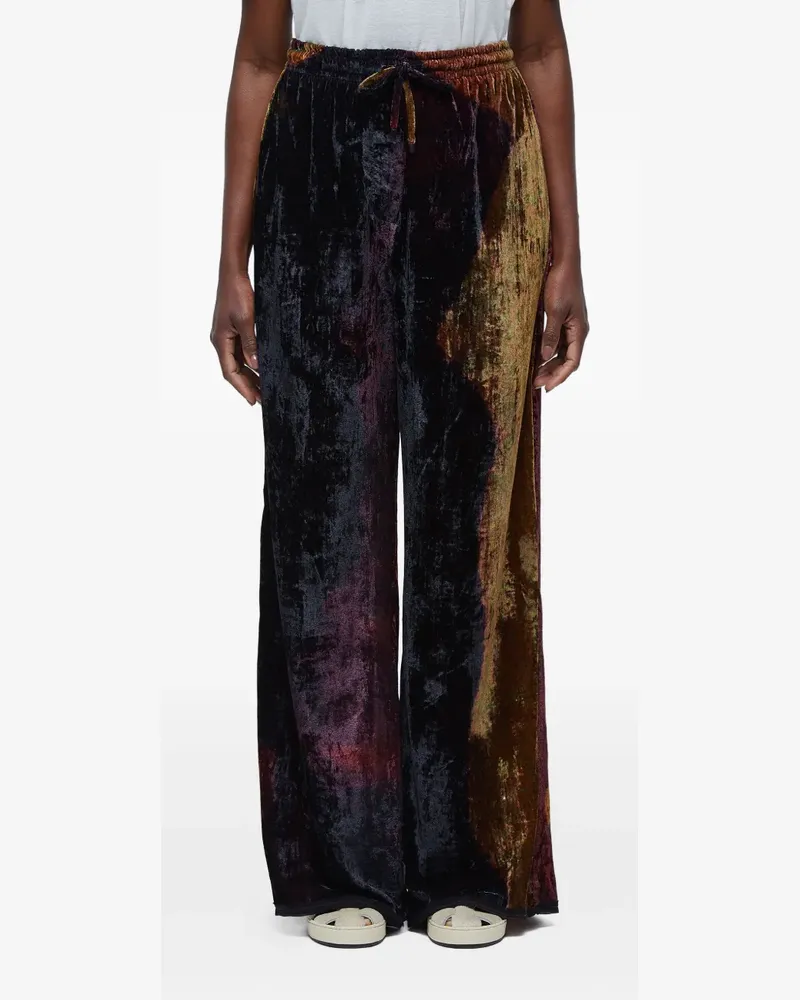 Osklen velvet glitch trousers - Schwarz Schwarz