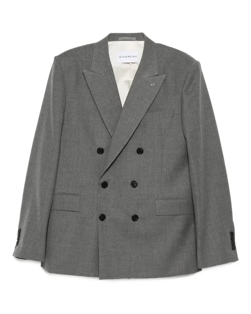 Givenchy Wollsakko mit steigendem Revers - Grau Grau