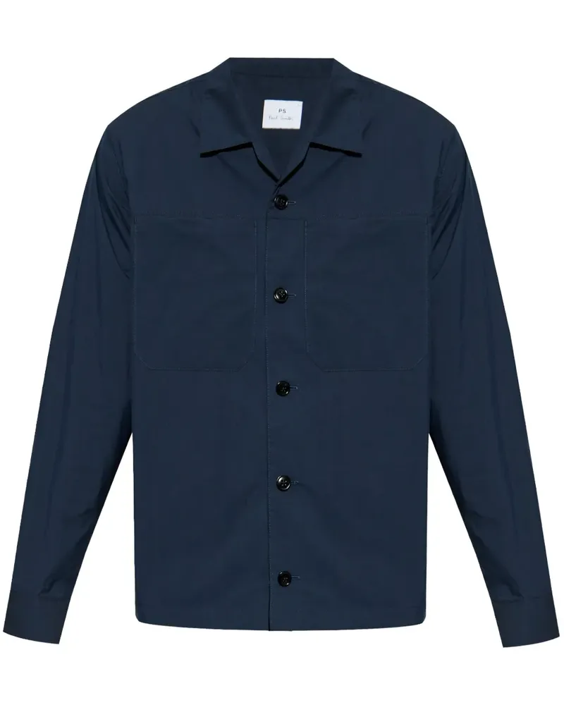 Paul Smith Hemdjacke mit Knopfleiste - Blau Blau