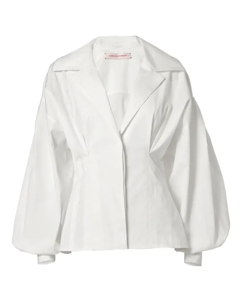 Carolina Herrera New York balloon-sleeve shirt - Weiß Weiß