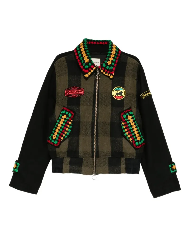 Nicholas Daley Jacke mit Logo-Stickerei - Grün Grün