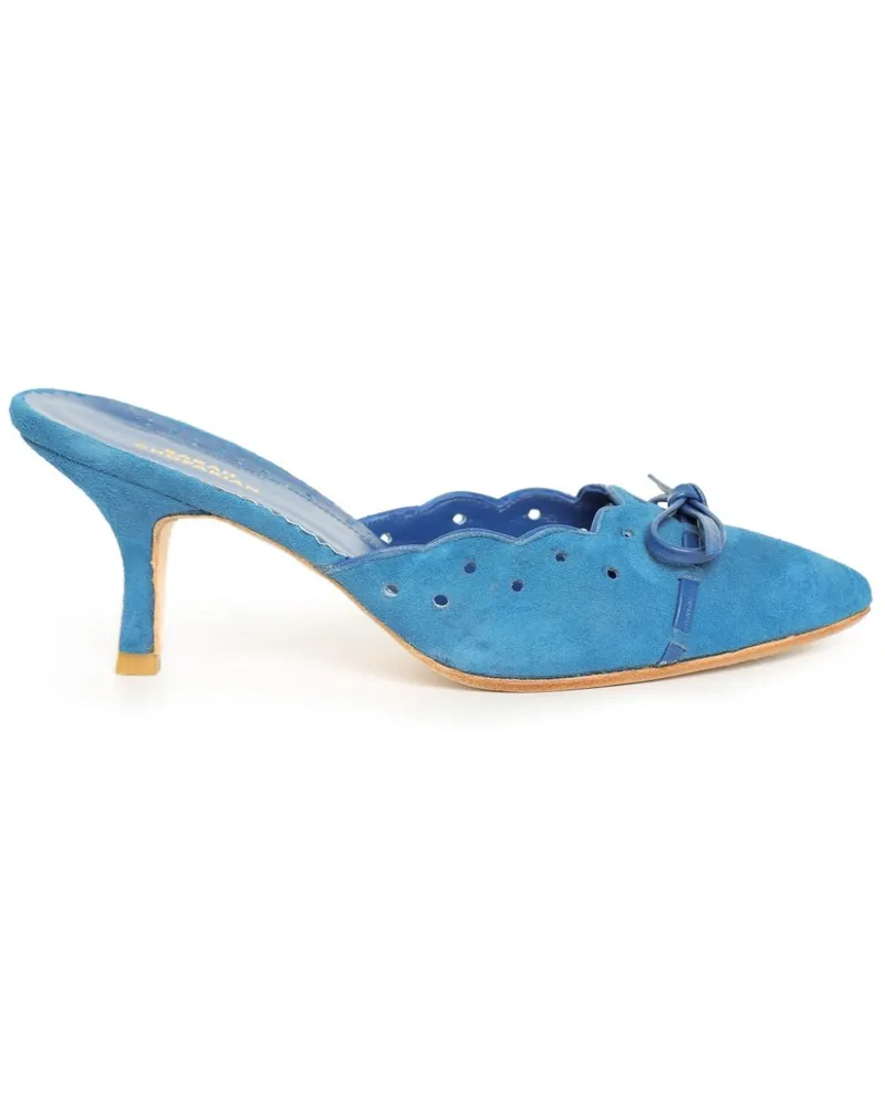 Sarah Chofakian Suite Mules 55mm - Blau Blau