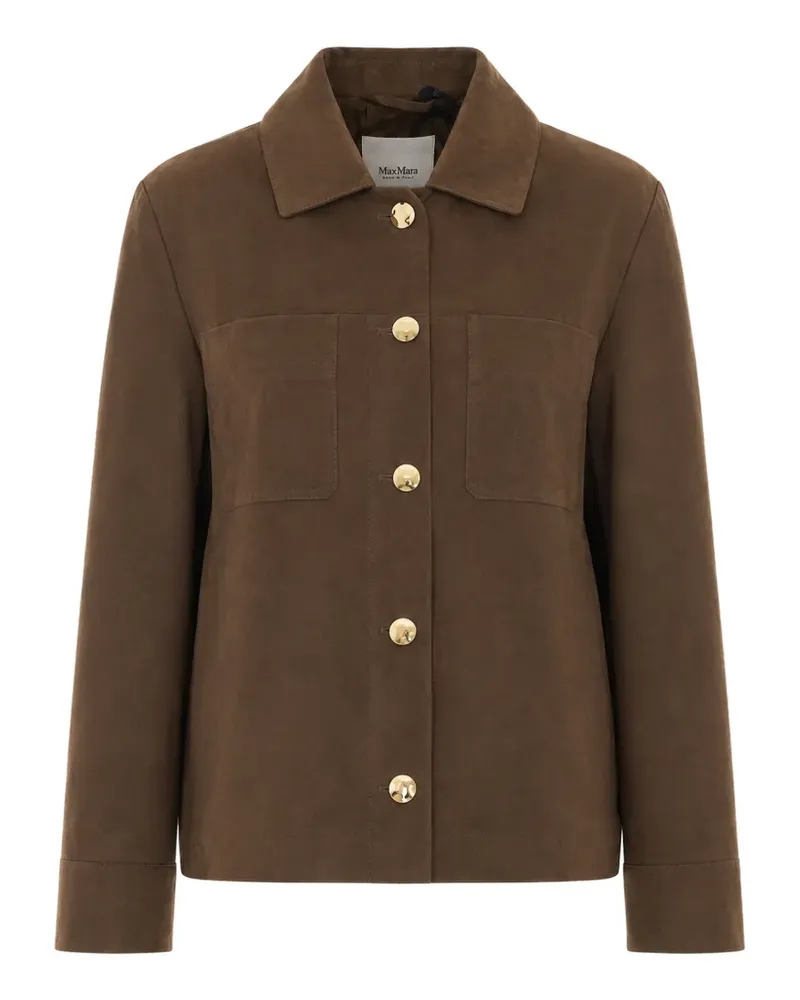Max Mara Jacke aus Wildleder - Braun Braun