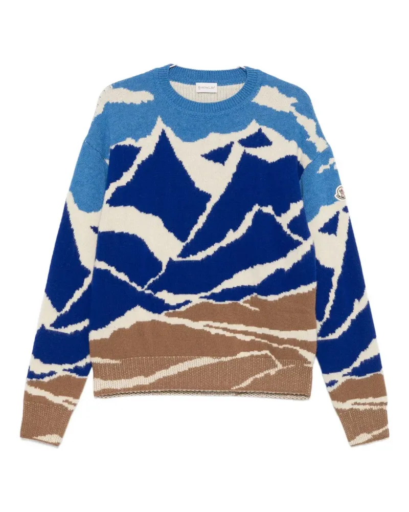 Moncler virgin wool sweater - Blau Blau