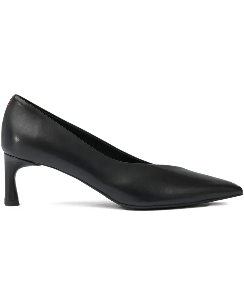HALMANERA 50mm leather heeled pumps - Schwarz Schwarz