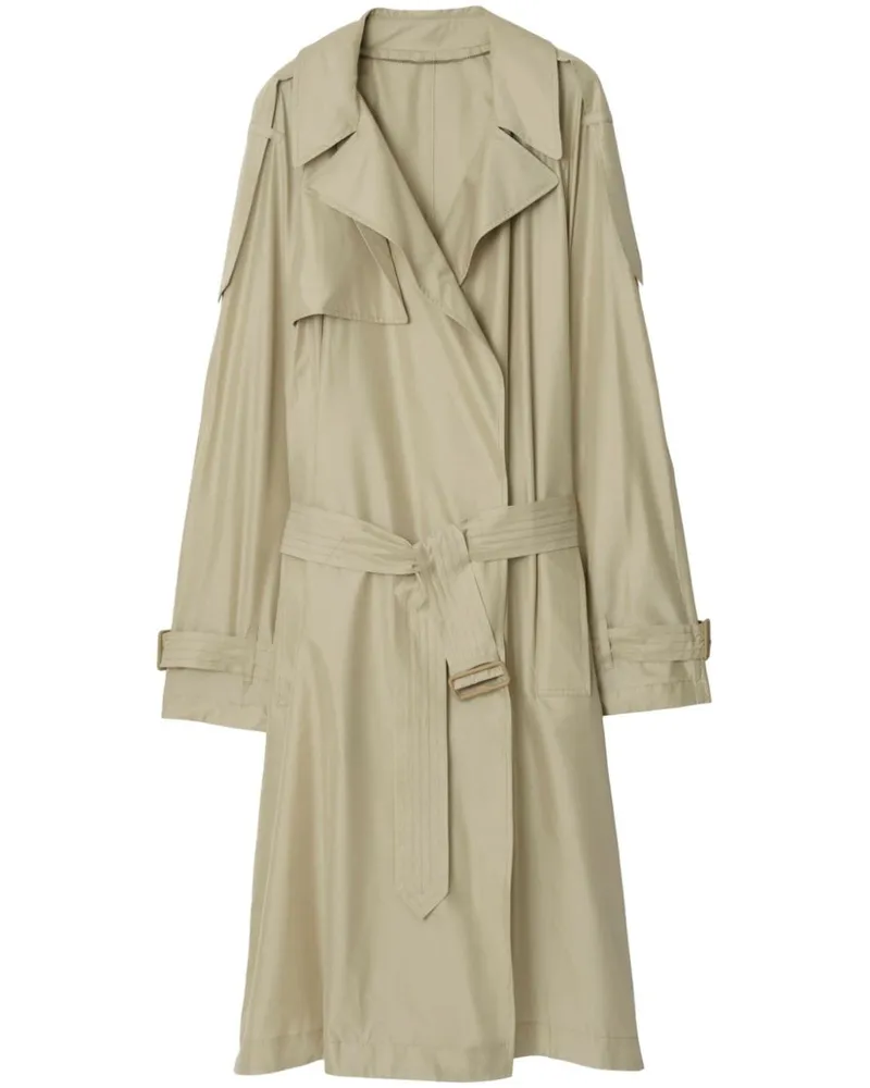 Burberry Trenchcoat aus Seide - Nude Nude