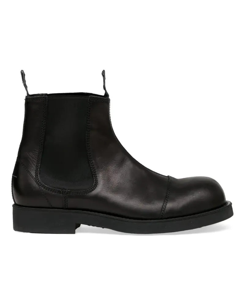 Maison Margiela Biker leather chelsea boots - Schwarz Schwarz