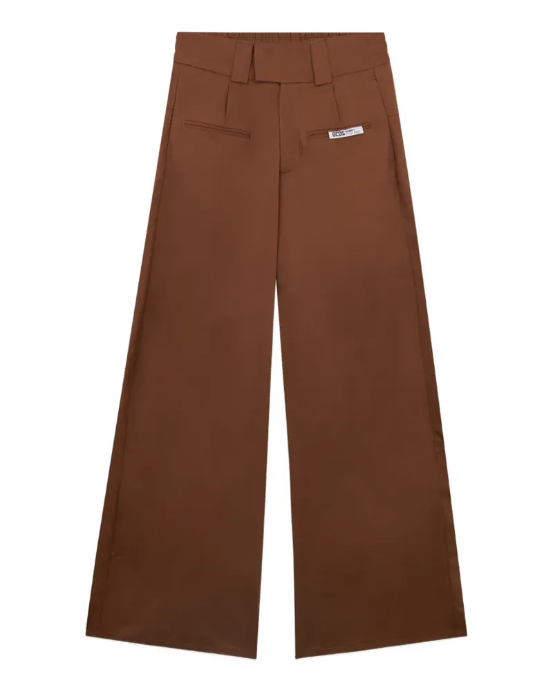 GCDS Hose mit weitem Bein - Braun Braun