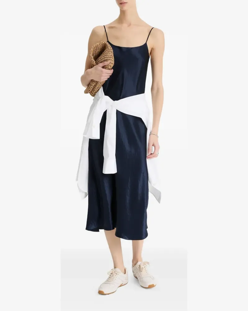 Vince Midikleid mit Spaghettiträgern - Blau Blau