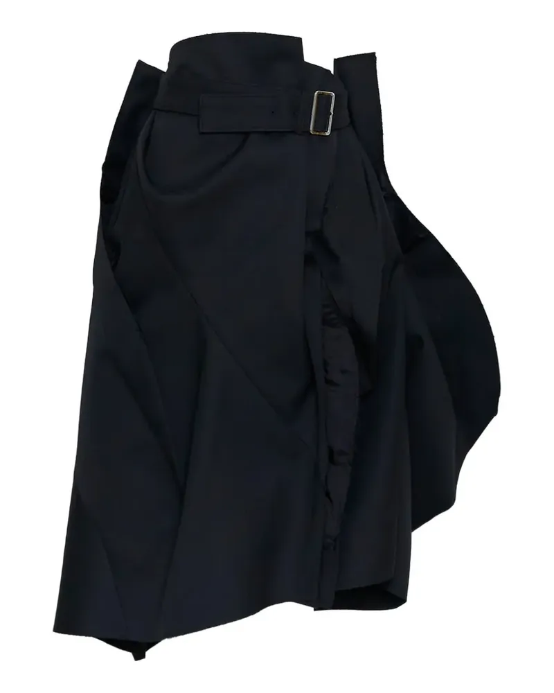 Comme des Garçons belted asymmetric skirt - Schwarz Schwarz