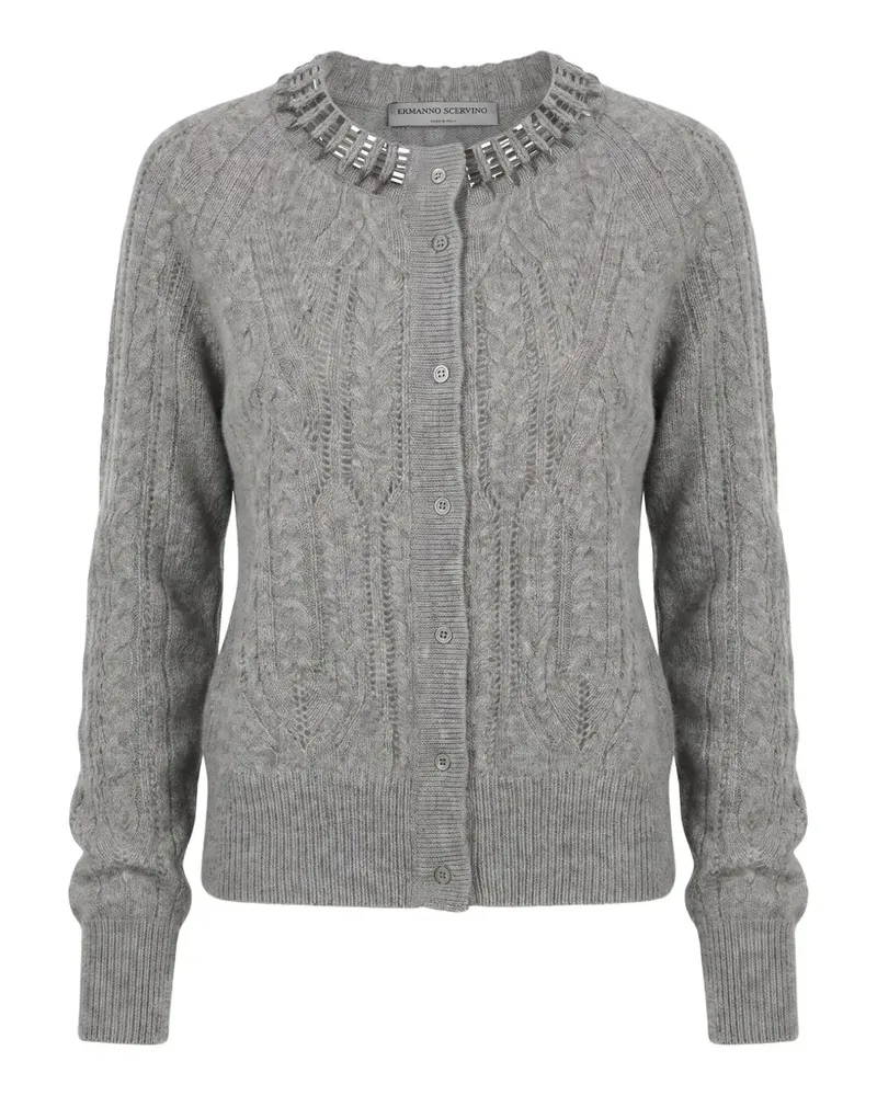 Ermanno Scervino embellished-details cardigan - Grau Grau