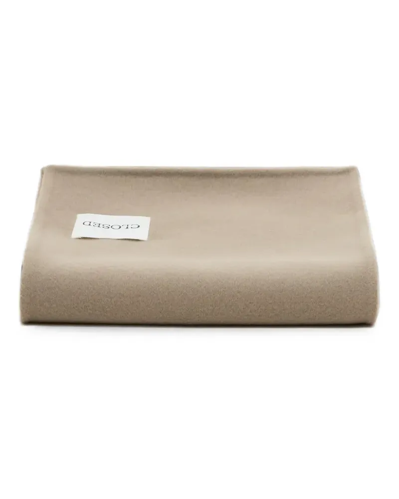 Closed Schal mit Logo-Patch - Nude Nude