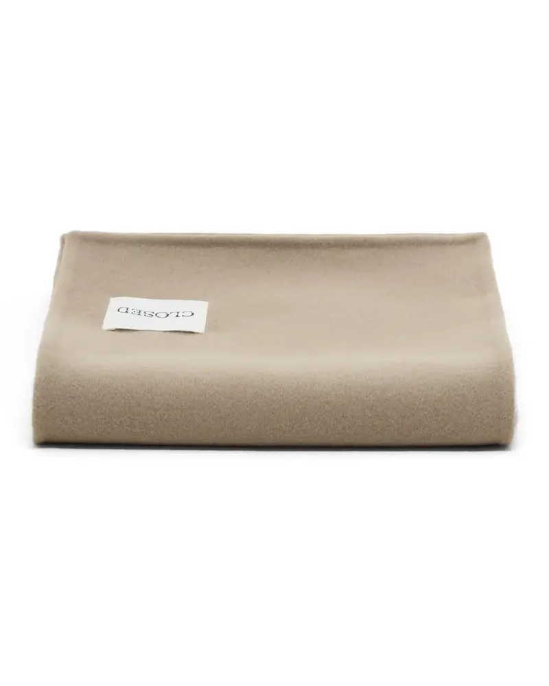 Closed Schal mit Logo-Patch - Nude Nude