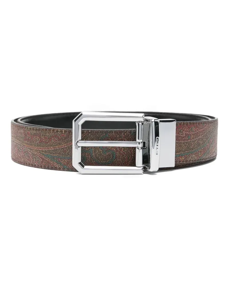 Etro Gürtel mit Paisley-Print - Braun Braun
