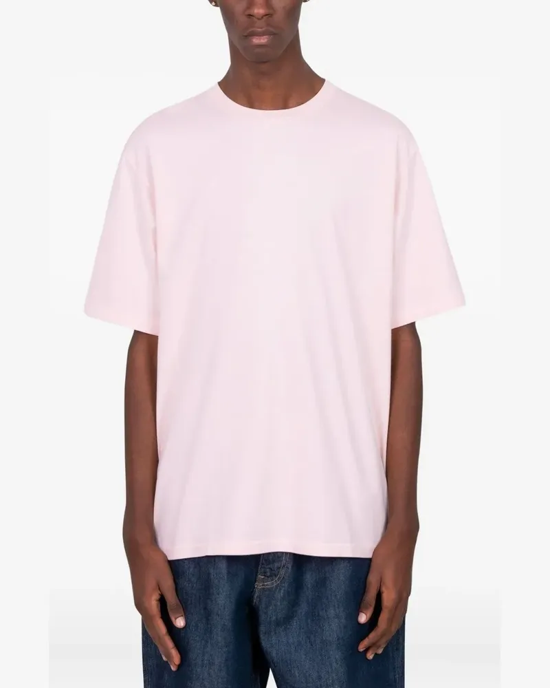 AURALEE crew-neck T-shirt - Rosa Rosa