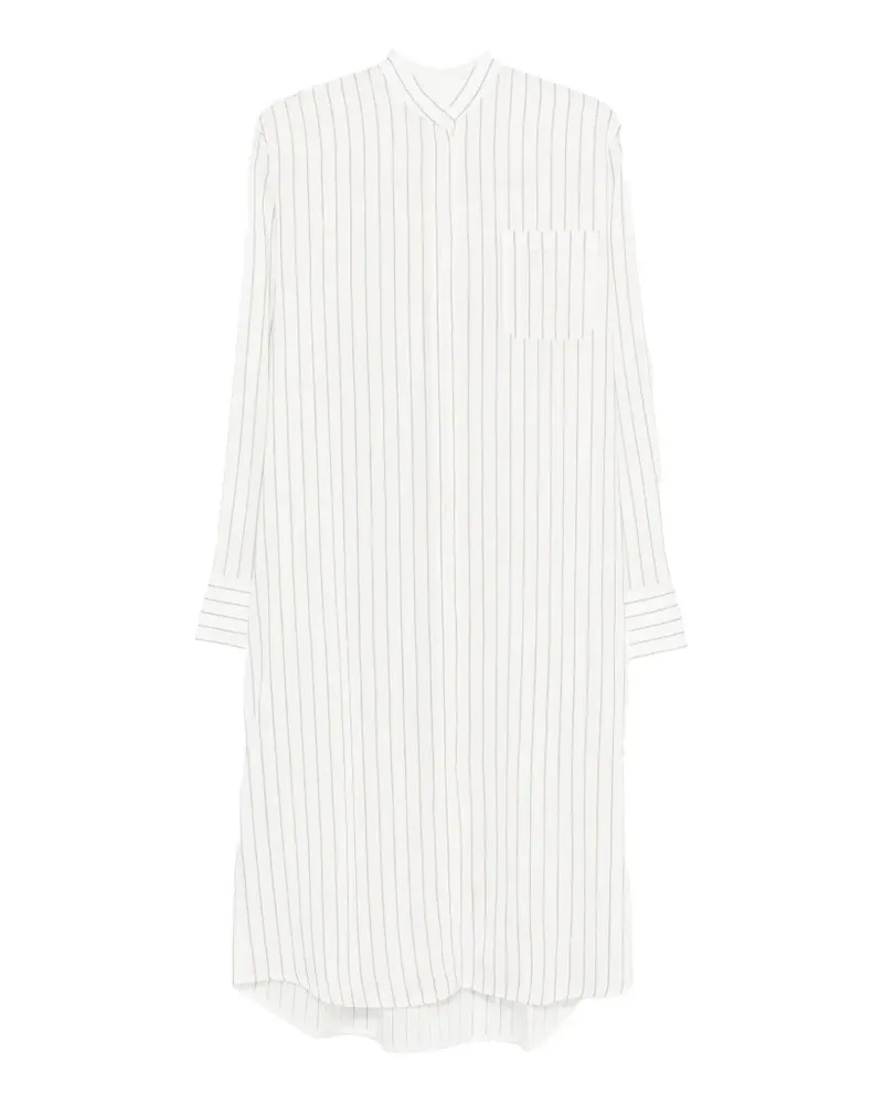 Totême striped shirt midi dress - Weiß Weiß