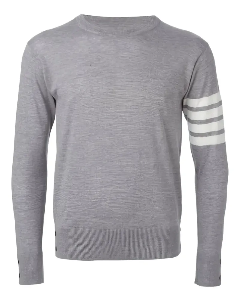 Thom Browne 4-Bar Pullover - Grau Grau