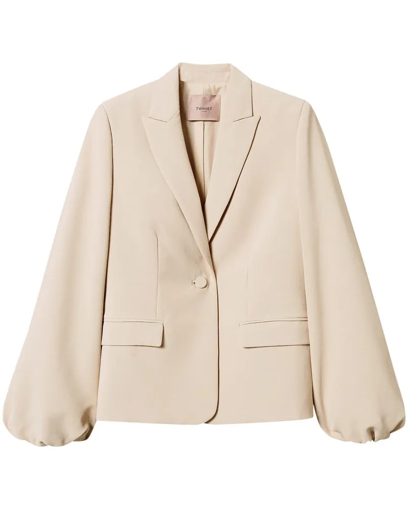 Twin-Set Jacke aus Krepp - Nude Nude