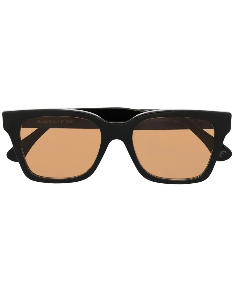 RETROSUPERFUTURE Eckige America Sonnenbrille - Schwarz Schwarz