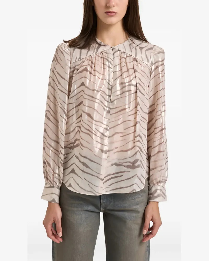 Isabel Marant Farali Seidenbluse - Nude Nude