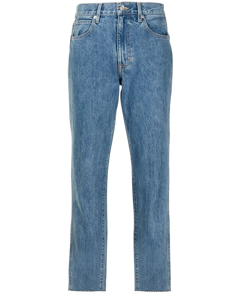 SLVRLAKE Gerade Jeans mit hohem Bund Blau