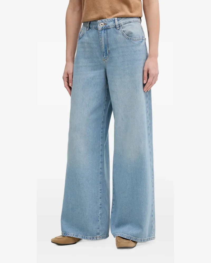 Mos Mosh MMNorlan Esma Wide-Leg-Jeans - Blau Blau