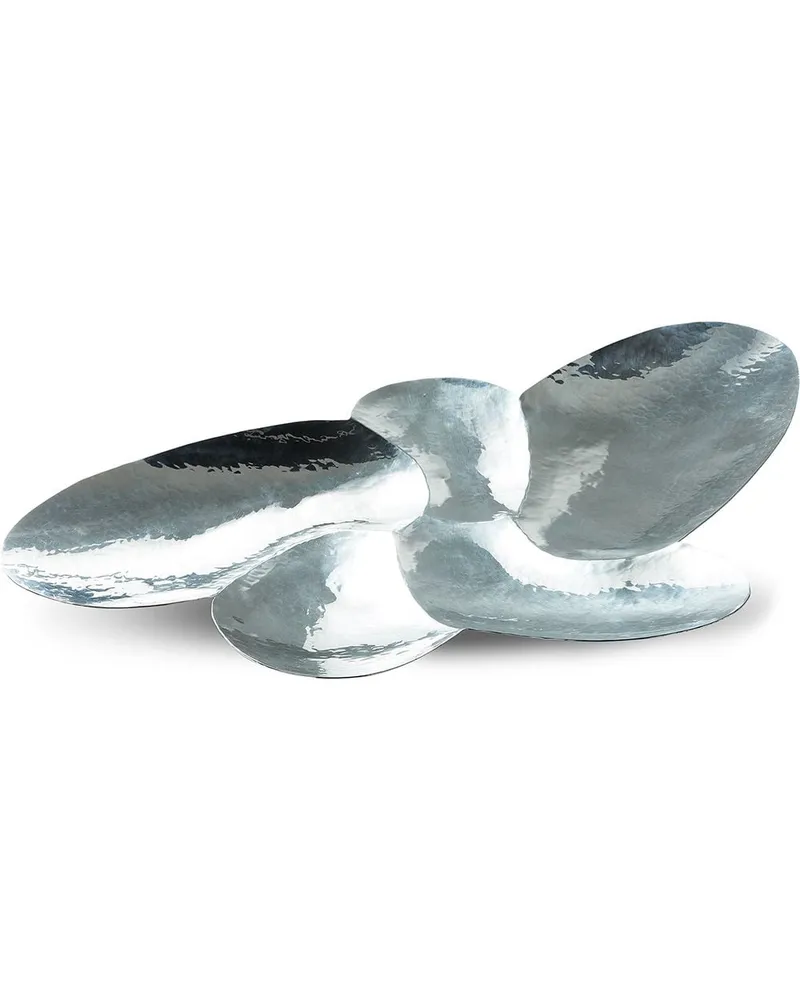 Tom Dixon Cloud Servierteller mit gehämmertem Effekt - Silber Silber