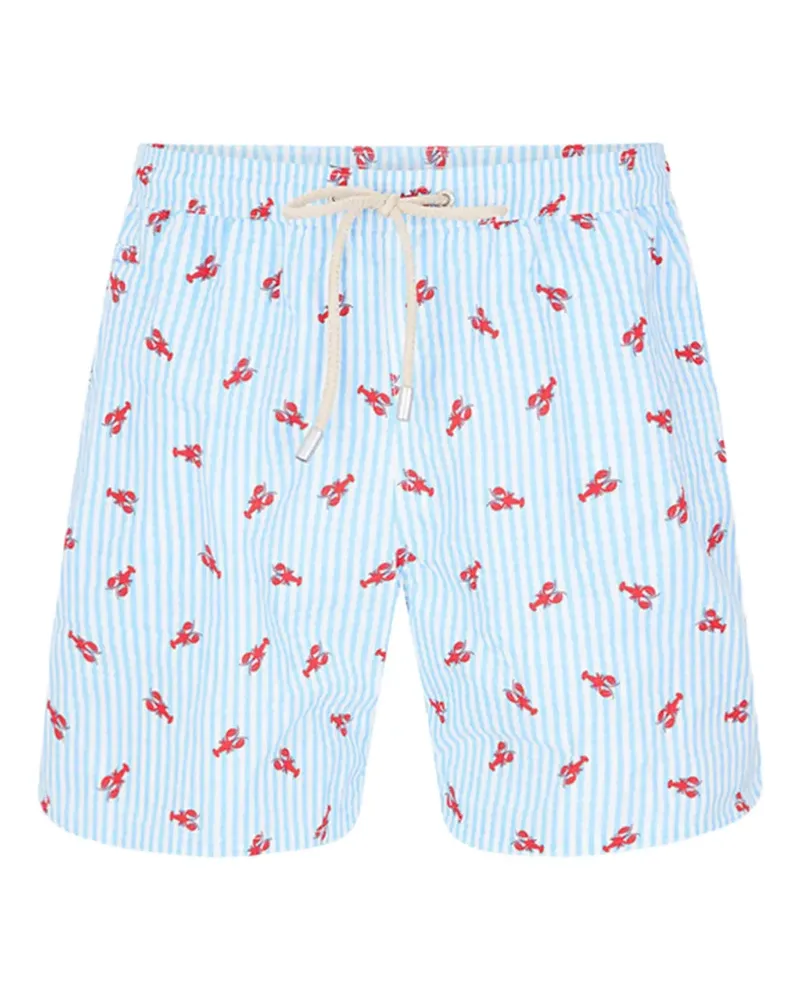 MC2 Saint Barth Badeshorts mit Hummer-Print - Blau Blau
