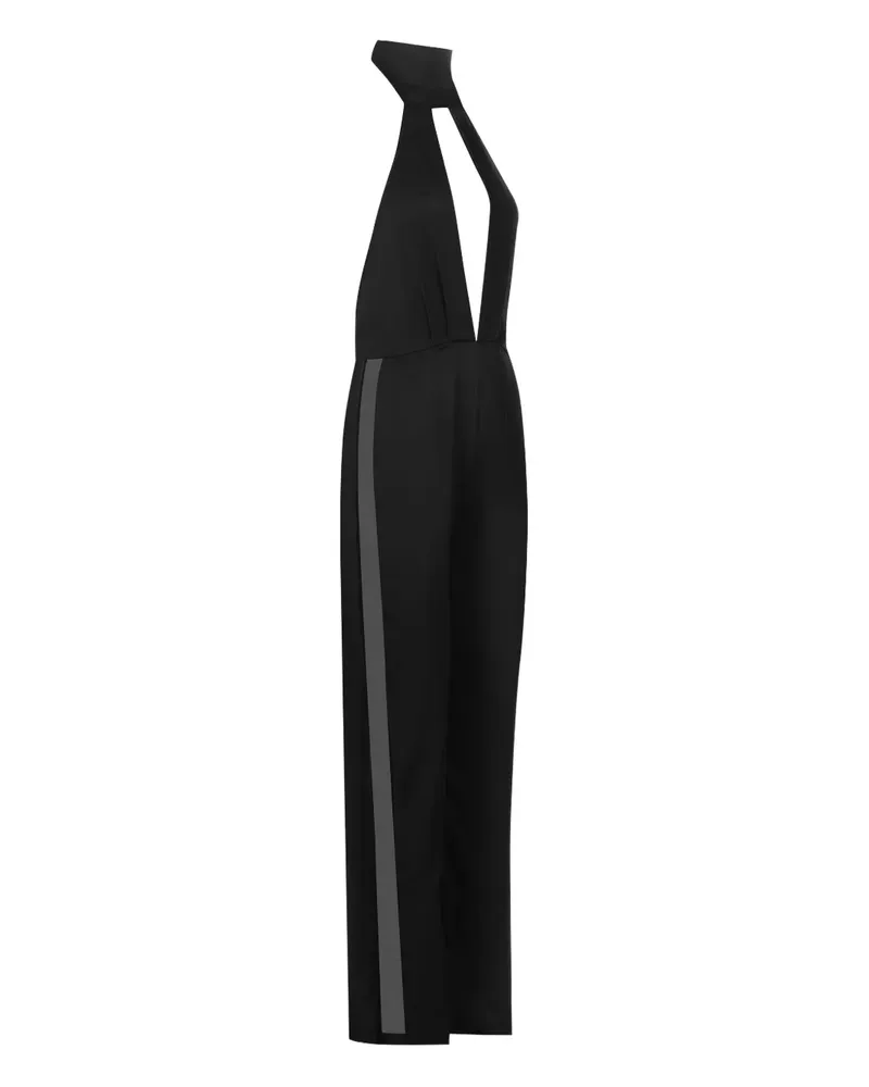 Maison Close Rückenfreier Jumpsuit - Schwarz Schwarz