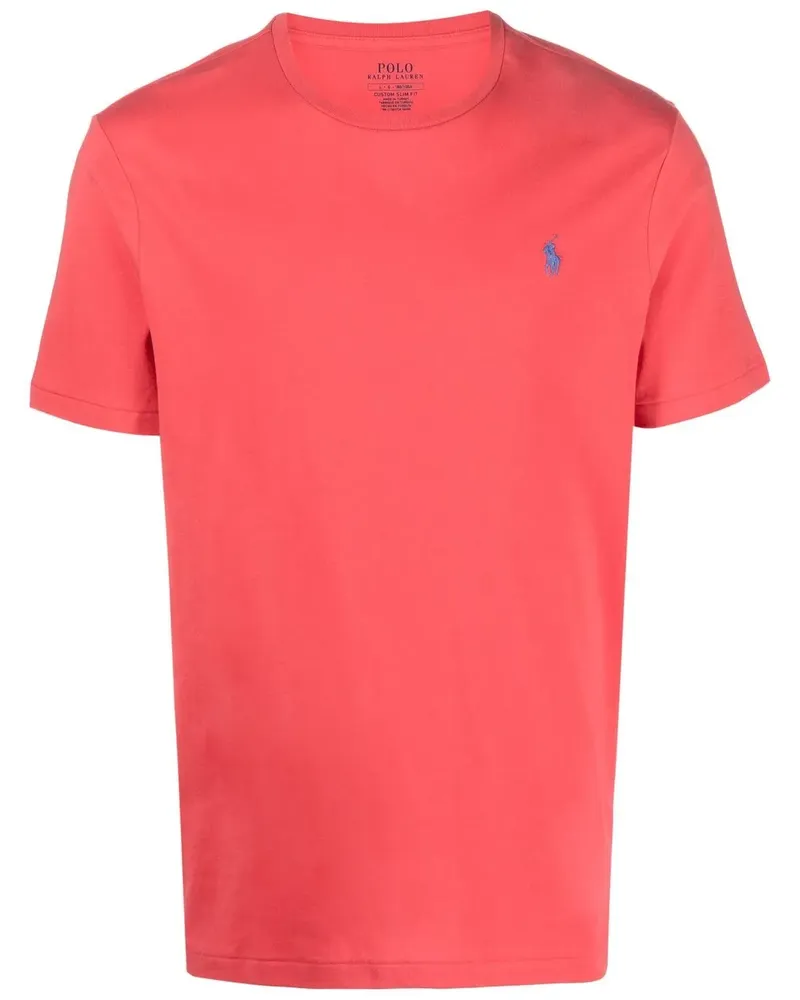 Ralph Lauren T-Shirt mit Polo Pony-Stickerei - Rot Rot