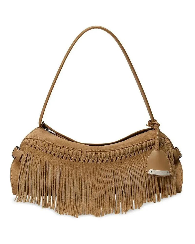 Ralph Lauren small The Ralph fringed suede shoulder bag - Braun Braun