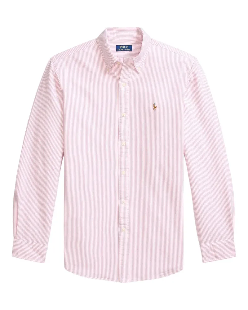 Ralph Lauren Gestreiftes Button-down-Hemd - Rosa Rosa