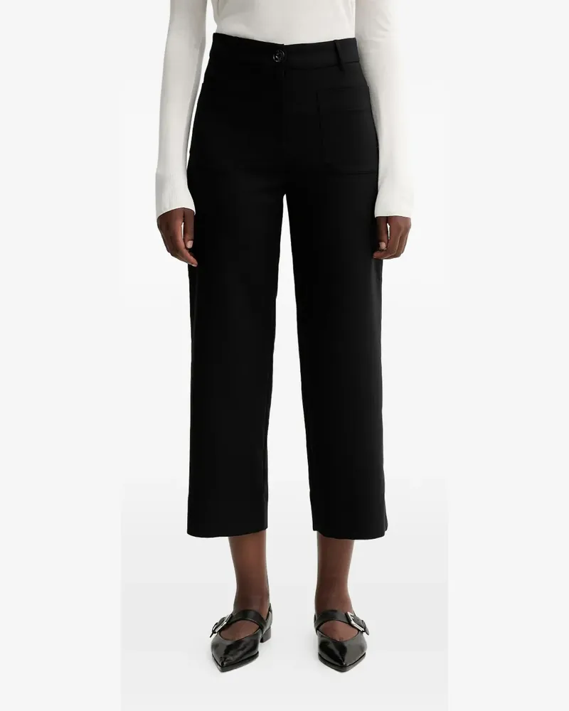 Sessùn Klassische Cropped-Hose - Schwarz Schwarz
