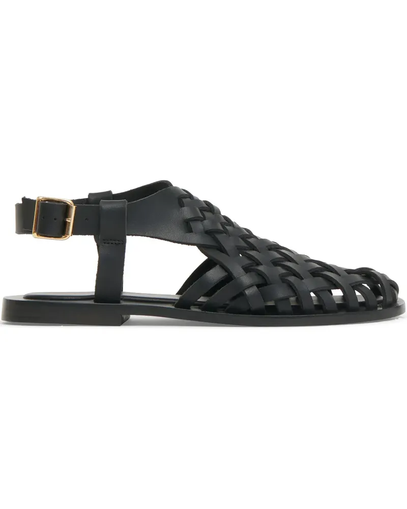 Mansur Gavriel Gewebte Sandalen - Schwarz Schwarz
