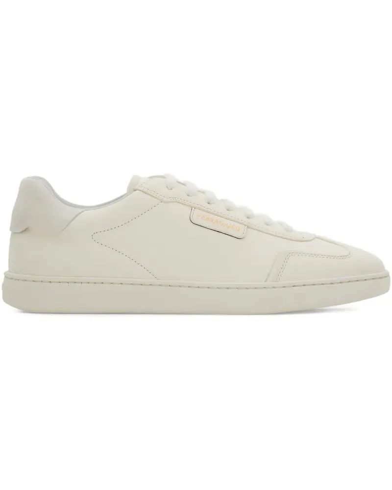 Ferragamo Sneakers mit Wildledereinsatz - Weiß Weiß