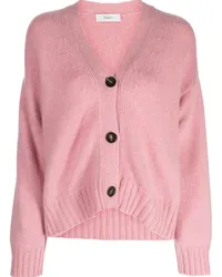 Pringle of Scotland Kaschmircardigan mit V-Ausschnitt Rosa