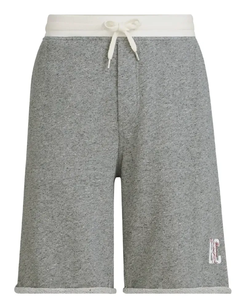 Brunello Cucinelli Bermudas aus Baumwolle und Leinen mit Logo - Grau Grau