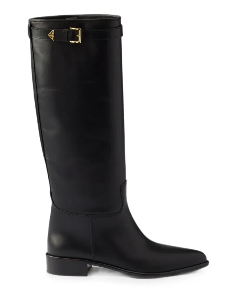 Prada leather boots - Schwarz Schwarz