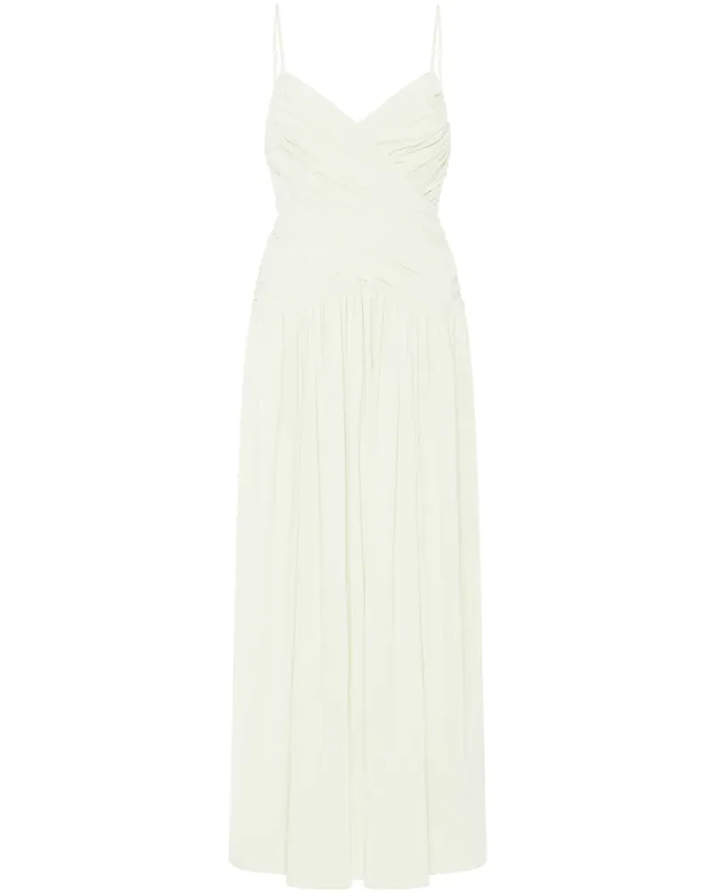 Rosetta Getty Gerafftes Trägerkleid - Gelb Gelb