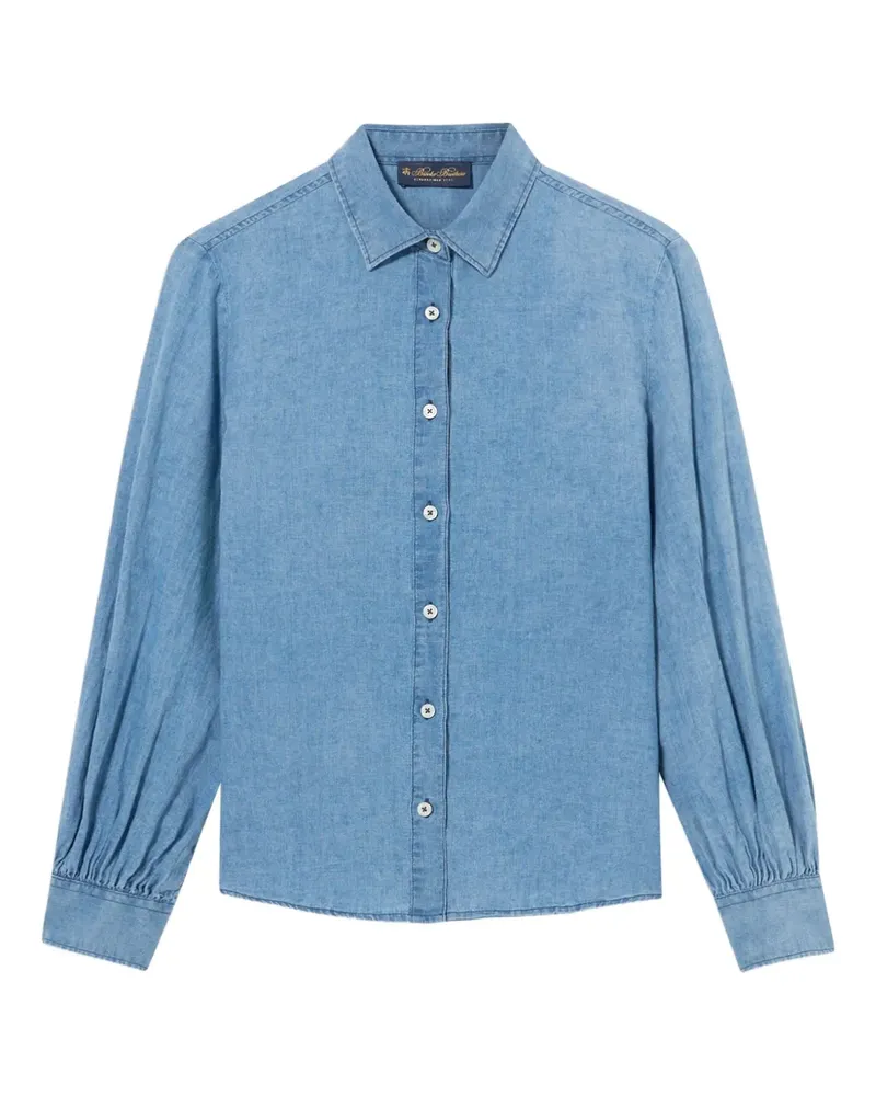 Brooks Brothers Hemd mit Ballonärmeln - Blau Blau