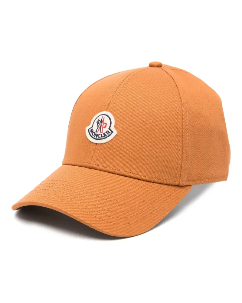 Moncler Baseballkappe mit Logo-Patch - Braun Braun