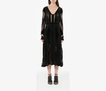 Podium Kleid mit Spitzenbesatz - Schwarz