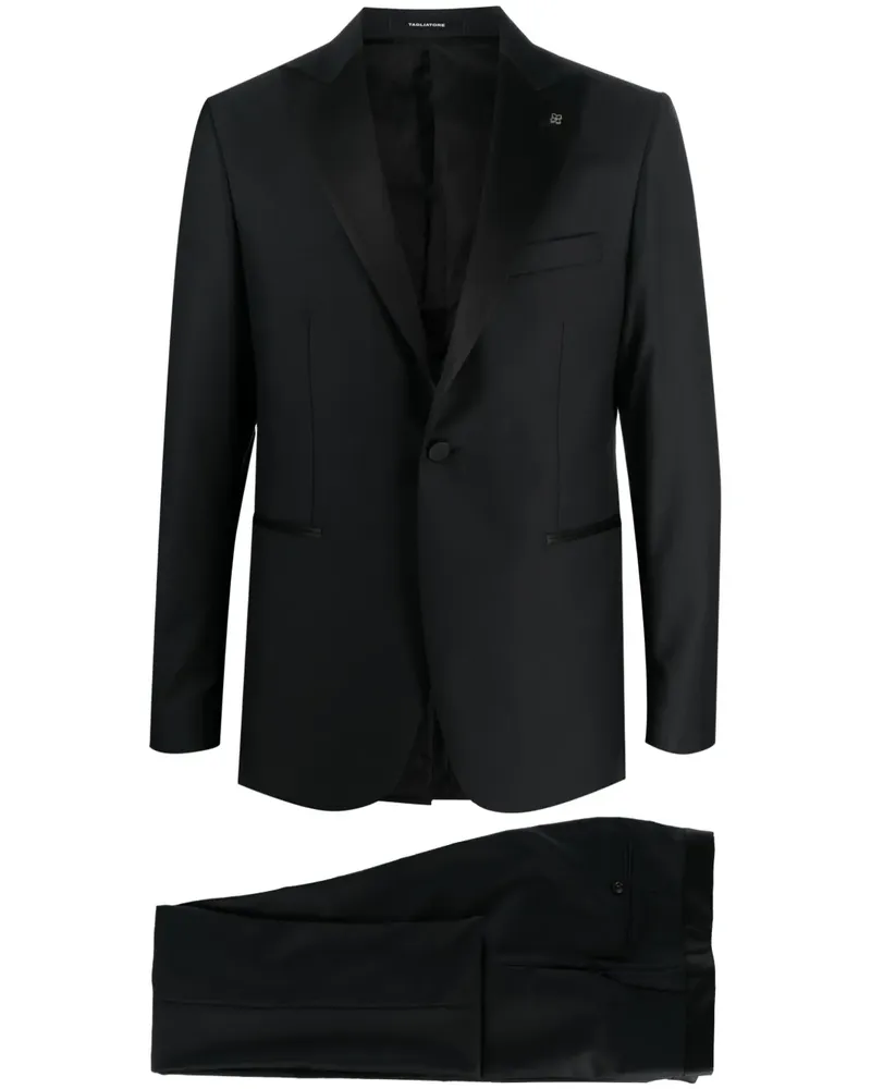 Tagliatore Einreihiger Anzug - Schwarz Schwarz