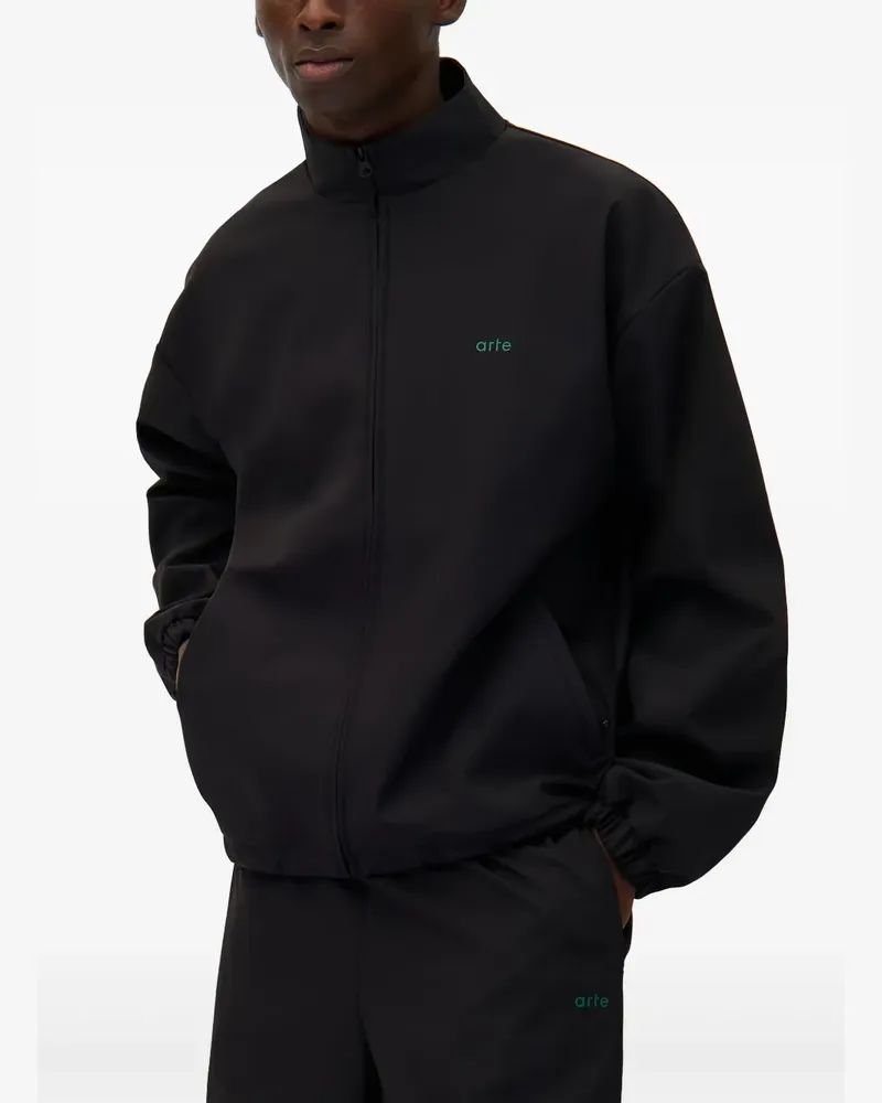 Arte Antwerp Sweatshirt mit Logo-Stickerei - Schwarz Schwarz