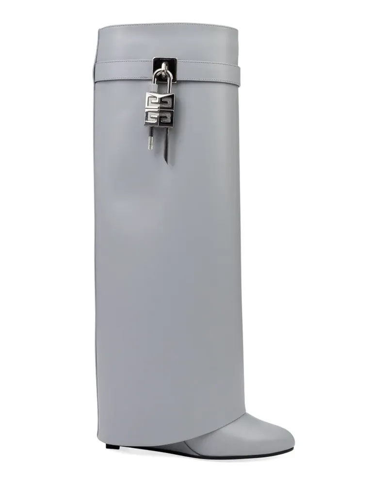 Givenchy Stiefel mit Hai-Verschluss - Grau Grau