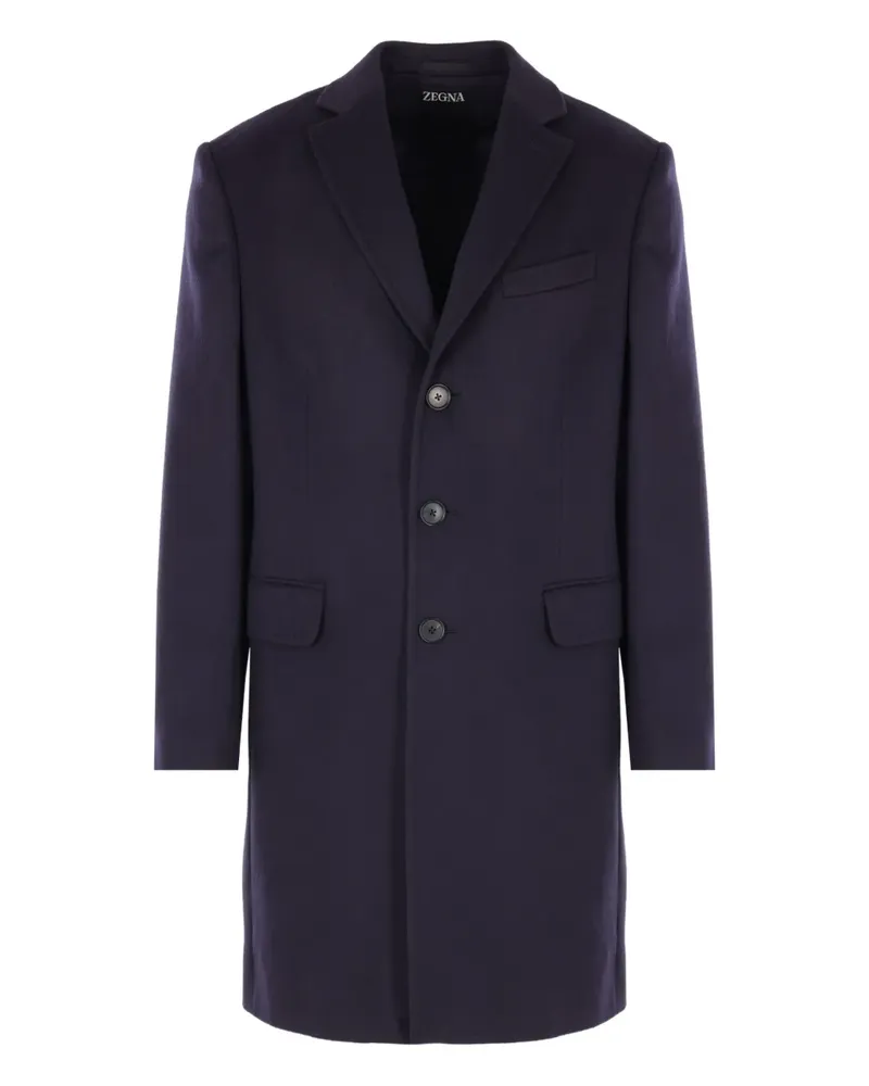 Ermenegildo Zegna single-breasted coat - Blau Blau